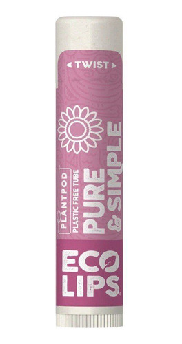 Eco Lips Pure Y Simple Bálsamo Labial Hidratante 4gframbuesa
