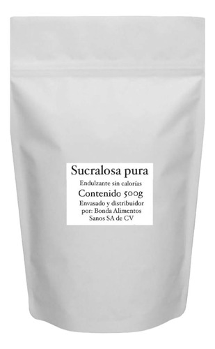 Sucralosa Endulzante Sustituto De Azucar Sin Calorias 500g