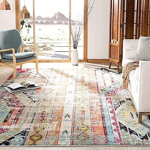 Coleccion Safavieh Monaco Mnc222f Alfombra Boho Chic Tribal