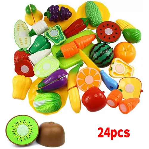 Comidinha De Brinquedo De Cortar Frutas Jogo Pop It 12pcs