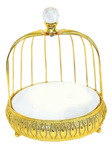 Elegante Soporte De Postre Con Jaula Para Una Sola Capa