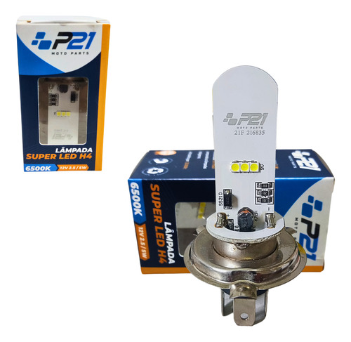 Lâmpada Led H4 Xr/xre/xlr 250/300/125 Super Branca 6500k