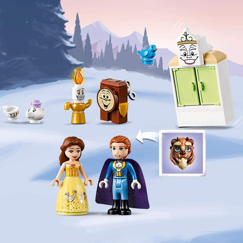 Lego Disney Celebracao De Inverno No Castelo Da Bela 43180