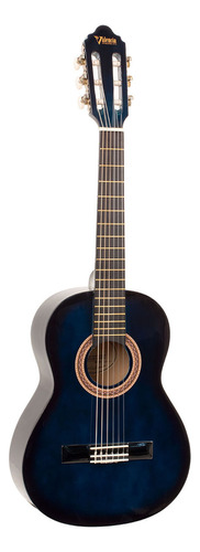 Guitarra Clasica Valencia Vc102 Niño 1/2 Blue Color Azul