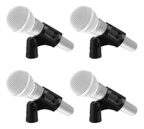 Set 4 Pinza Soporte Universal Para Micrófono Audio Tipo B