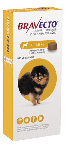 Pack De Antipulgas Para Perros De 2 A 4.5kg - Bravecto 