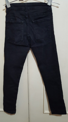 Pantalón Jean Nena, Elastizado, Talle Xs Color Negro