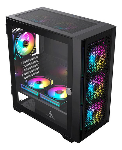 Gabinete Gamer Acegeek Iliad Mini Mid-tower Lat De Vidro Blk