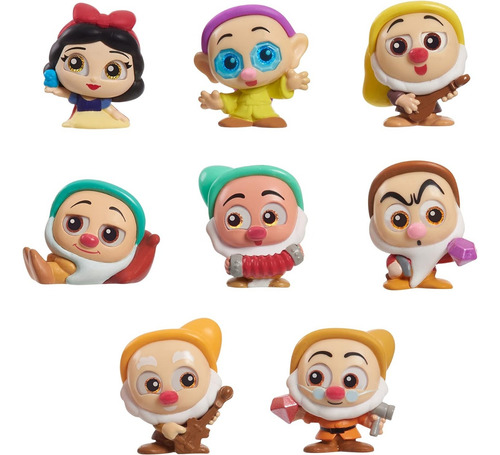 Bonecos Disney Doorables Branca De Neve 7 Anões Com 8 Un