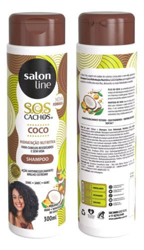 Salon Line Shampoo 300ml Sos Cachos Coco