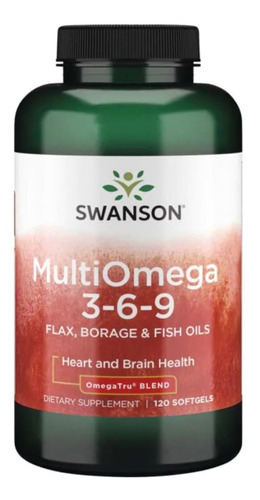 Swanson Multiomega 3-6-9 Omegas Complete 120 cápsulas