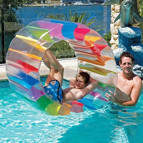 Rueda Inflable Para El Agua, Flotador Colorido 165cmx80cm