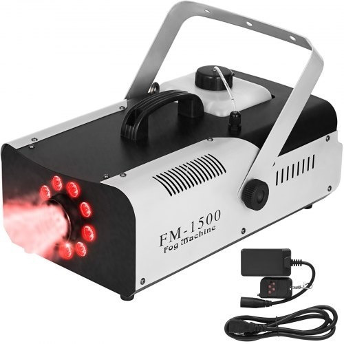 Máquina De Niebla Humo 1500w 9 Luces Led Control Remoto  Dj