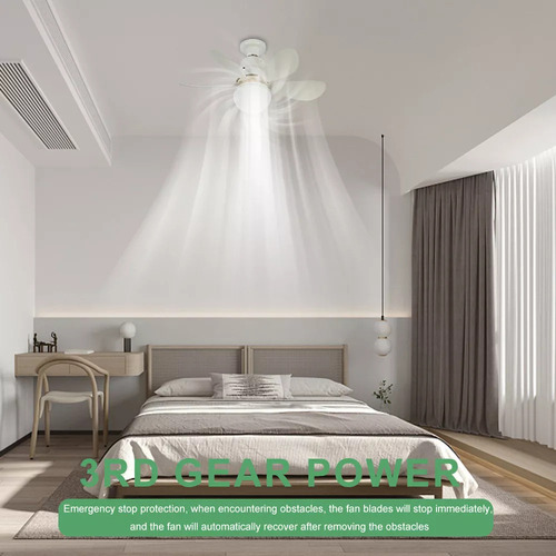 1 Lámpara De Techo Con Ventilador Principal, E27 Universal