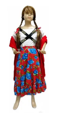 Traje de revolucionaria para niña hot sale