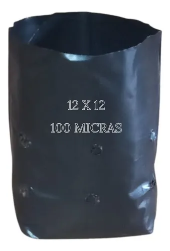 Saco Saquinho Plástico Para Mudas Preto 1000 Unidades 12x12