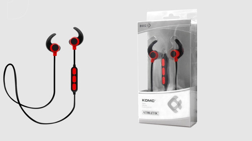 Imagen 2 de 2 de Audífonos Deportivos Inalambricos Bluetooth Komc