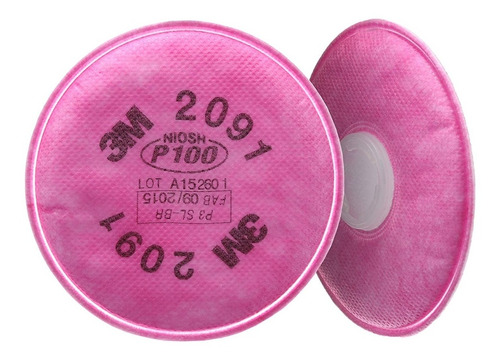 Pack De 2 Filtro Para Particulas 3m 2091 Respirador