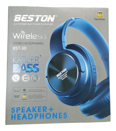 Diadema Bluetooth  Micro/sd Fm Beston Bst-30 Audífonos