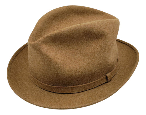 Sombrero Antiguo De Fieltro Beige Lopez - Moda Beige M Lisa (Usado)