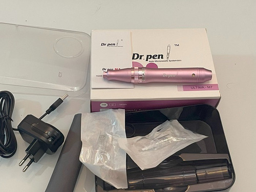 Combo Caneta Dr Pen M7 W Wireless Dermapen Agulha Sobe Desce