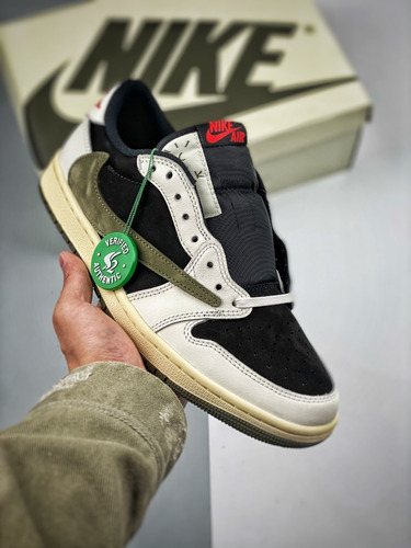 Jordan's 1 Low Travis Reverse Mocha + Olive - Jonathan