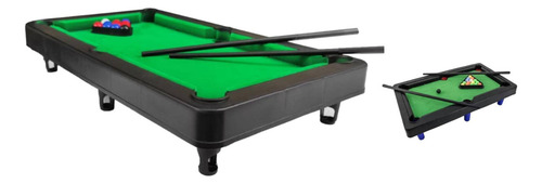 Mesa De Sinuca Mini Infantil Nova Divertido Tecido Preto