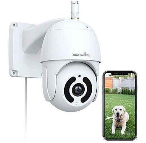 Camara De Seguridad Para Exteriores, Wansview 1080p Pan-tilt