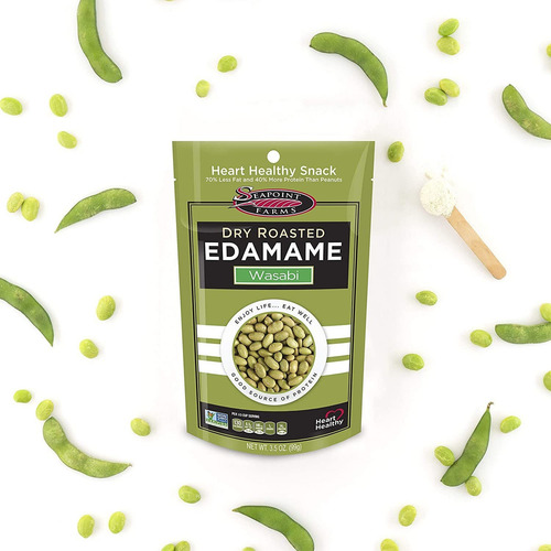 Seapoint Granjas Wasabi Seco Tostado Edamame, Saludable Sin