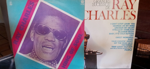 2lps Ex Ray Charles - King Of Soul + Grandes Sucessos