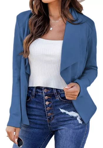 Blazer Azul Mujer | MercadoLibre