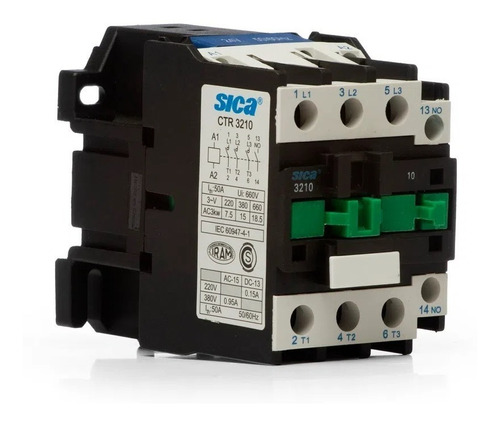 Contactor 32amp. 3 Polos 3 Na + 1 Na Aux. Bobina 24vca