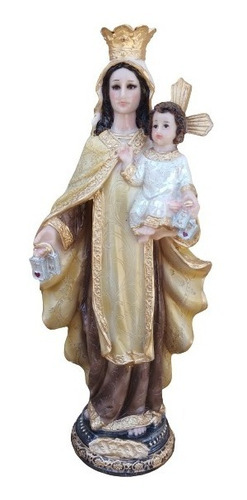 Virgen Del Carmen Figuras De Resina De 31cm