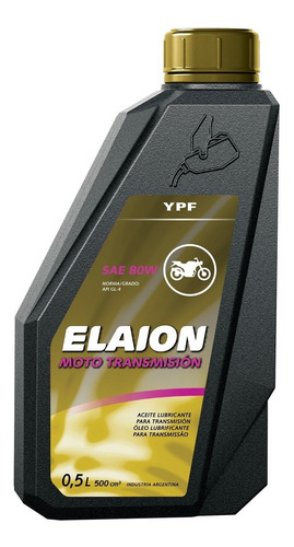 Ypf Aceite Para Transmisión Moto Elaion. Envase 500 Cc.