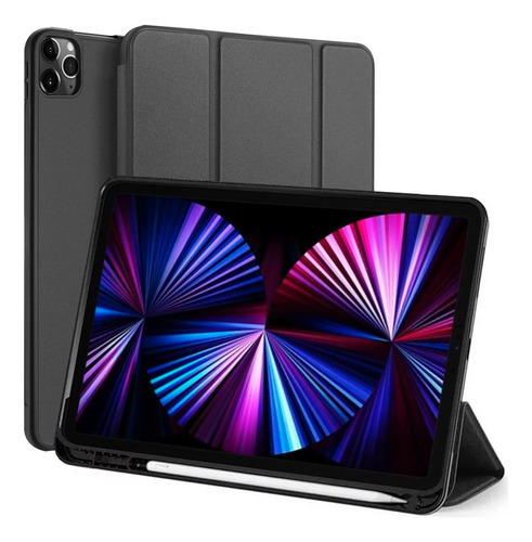 Capa Smart Suporte Caneta Sensor On Compatível iPad Pro 12.9