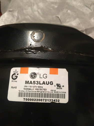 Compresor De Nevera Marca LG Original 1/5 Para Reparar. (Usado)