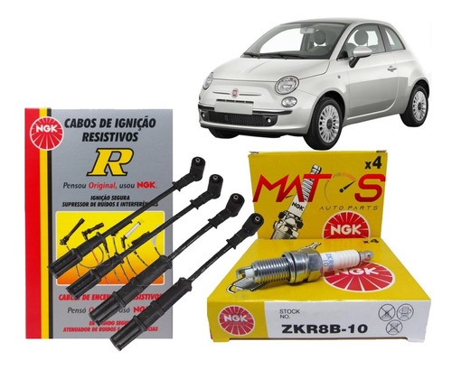 Kit Cabo E Velas Fiat 500 Cult Dualogic 2014 1.4 Evo Flex