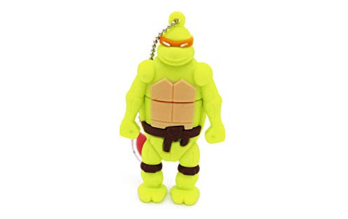 Orange Ninja Turtle Michelangelo 16 Gb Usb Flash Pulgar