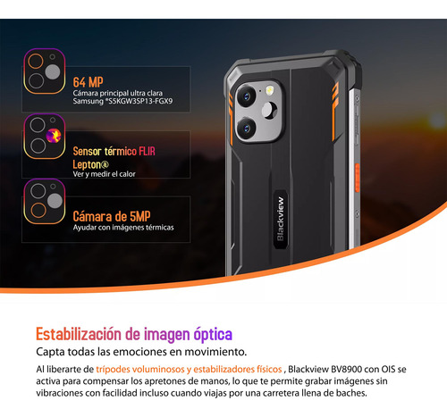 Blackview Bv8900 Smartphone Resistente Deportistas Extremos