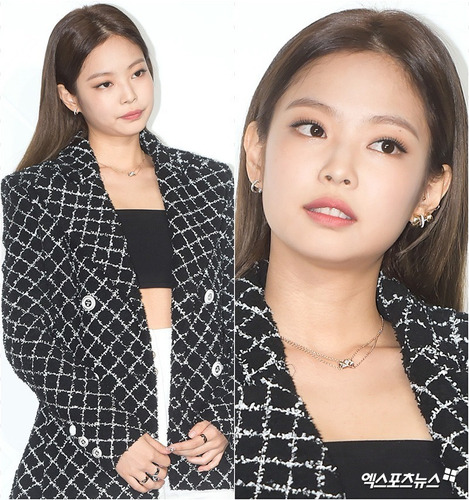 Collar Y Aretes Jennie Blackpink Kpop Style Mark Cl On Moda