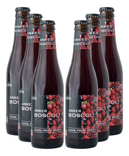 Sixpack Cerveza Anker Boscoli Cool Fruit 330 Ml