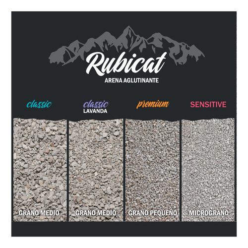 Piedra Super Premium Rubicat Sensitive Arena Aglomerante 5kg