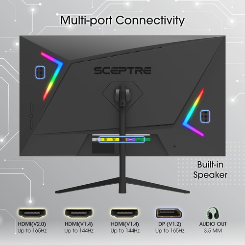 Monitor Gamer Sceptre E275b-fwd168, 27'', 165 Hz, Tn, Fhd