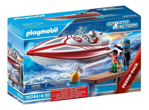Playmobil City Life - Lancha Con Motor Submarino - 70744