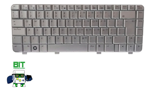 Teclado Notebook Hp Cq40 41 45 Dv4-1000 1200 2000 Gris