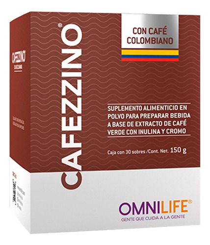 Cafezzino Omnilife, Con Café Colombiano, Caja Con 30 Sobres
