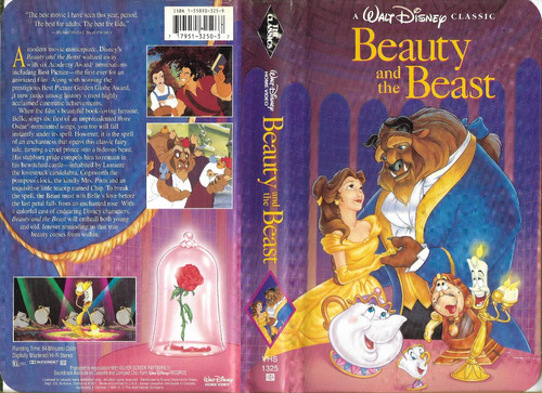 Beauty And The Beast Vhs En Ingles Walt Disney