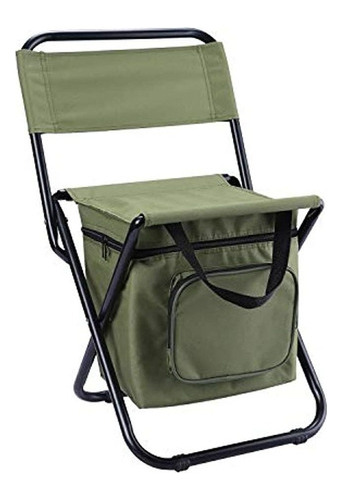 Silla De Camping Plegable Con Bolsa Refrigeradora