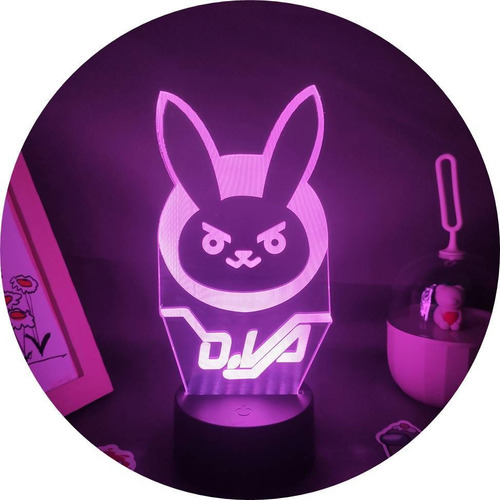 Lámpara Luz Led Acrílico Overwatches Figura De Juego Ow