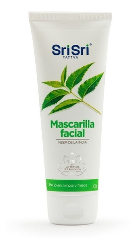 Imagen 3 de 4 de Mascarilla Facial Srisri Ayurveda Con Neem De India 100ml